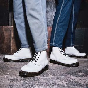 Dr. Martens 101 Yellow Stitch Smooth Leather